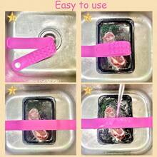 1pc Silicone Thawing Tray, Meat/Seafood/Steak Defrosting Tool With Strong Suction Cup, Prevents Floating, Silicone Defrosting Pad - Multicolor - View 6