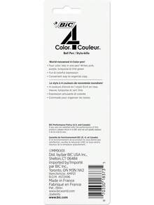 BIC 4 Color Fashion Retractable Ballpoint Pens 1.0mm Medium Point, Multicolor Assorted Ink, 2 Count - 1 - View 3