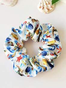 3件套 女士时尚新款海洋动物系列发圈，布艺发绳发圈 - 彩色 - 查看 4