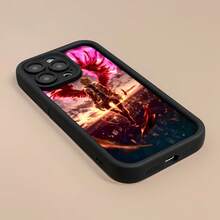 Halcones con alas rojas en el cielo.funda de teléfono Fundas compatibles con ,Apple,VIVO,OPPO,,, y Honor.Fabricadas en silicona TPU,ofrecen protección contra golpes y caídas. - Negro - Ver 2