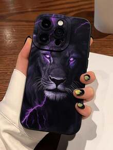 豹纹镂空黑色极简时尚创意防震手机壳，兼容 17/17Pro/17ProMax/16/11/16Pro/16Plus/16ProMax/16E/15ProMax/13/14/12/XS/XR/7G/8P，兼容三星 Galaxy S25/S25Plus/S25 Ultra/A16/A36/A26/A56/A50/A12/A32/S26/S26Plus - 彩色 - 查看 7