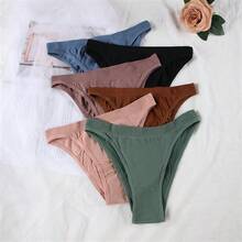 6Pcs Sexy Soft Stretchy Briefs Female Underpants - Multicolor - View 2