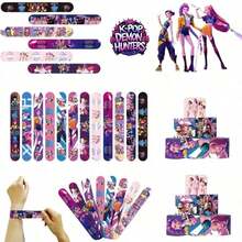 12pcs/Set Korean Witch Hunter Style Snap Bracelets, Random Pattern Design, Birthday Party Gifts - Multicolor - View 5