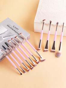 ronshadow 12Pcs Makeup Brushes Set Foundation Concealer Eyeshadow Eyebrow Brush Beauty Cosmetic Tools - Multicolor - View 9