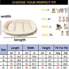 wuyingongfang Oval Solid Color Pet Bed, Multipurpose Dog/Cat Bed, Warm Soft Comfortable Anti-Dirt Anti-Wear Non-Stick Hair, Suitable For Small/Medium/Large Cats And Dogs, All-Season Pet Sleeping Mat - Multicolor - View 15