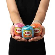 Anne Yarn 65m 19g Circle For Knitting And Crochet - 8797 鋼 - 查看 2
