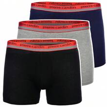 Confezione da 3 boxer da uomo in cotone stretch multicolore Pierre Cardin - Multicolore - Visualizzare 7