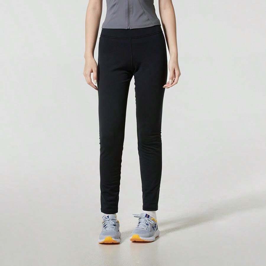 Quần legging thể thao nữ Packaged Base Legging 3.0-BLK lót lông cừu, thích hợp cho tập luyện và chạy bộ, mã sản phẩm 6004068-002 - màu đen - Xem 1
