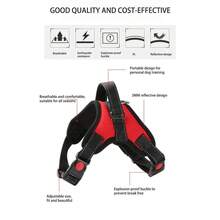 Dây đeo ngực cho chó kiểu áo vest, làm bằng nylon, thoáng khí, có thể điều chỉnh và tháo nhanh. - Màu tím hoa cà - Xem 7