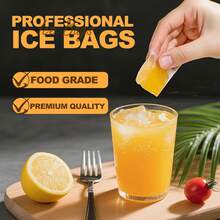 50 Pack Disposable Icecubes Bags,Easy Freeze Icecubes Bags Freezer With Funnels,24-Cell Flavorsaver Tray: Portion-Control Coffee, Broth, Breast Milk & Emergency Cold Compress (50) IRI5 - 50 - 查看 6