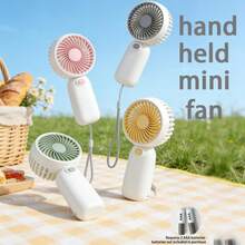 Ventilador portátil pequeño de 1 velocidad con cordón, ventilador mini a batería, regalos para fiestas, regalos de enfriamiento de verano (baterías no incluidas), selecciones de primavera y verano, regalos para damas de honor, decoración de habitación, decoración de dormitorio, playa, viaje, para hombres, para mujeres, vacaciones, cosas lindas - Multicolor - Ver 15