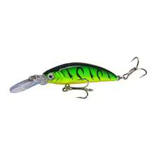 1pc Long Tongue Sinking Minnow - Durable ABS Material, 2.76 Inch/5.7g, 3D Eyes, With Treble Hooks, Compact And Agile, Increases Catch Rate - Suitable For Various Fish Species - Multicolor - View 19