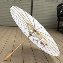 5 Sombrillas De Tela Chinas Para Decoración De Fiestas De Bo - Blanco - Ver 6