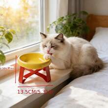 15°倾斜防呕吐增高宠物喂食碗，猫狗通用高脚碗，颈部和脊椎保护设计，防滑宽底座，耐用塑料材质，适用于猫和小型犬，干湿粮皆可盛放，实用宠物礼品 - 100 - 查看 7