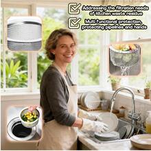 One Stainless Steel Kitchen Sink Strainer, Kitchen Sink Drain Strainer, Fine Mesh, Sink Food Collection Strainer With Handle, Stainless Steel Fittings, 3-Inch Mesh Sink Strainer. Made With A High-Quality, Tightly Woven Design, It Features An Easy-Grip Handle, Is Rust-Proof And Corrosion-Resistant, Keeps The Sink Clean, Prevents Drain Blockages, Collects Food Scraps, Is Easy To Clean, Durable, And Long-Lasting. Suitable For Daily Dishwashing Tasks, Kitchen Cleaning Operations, And Food Preparation Activities. Ideal For Home Kitchens, Apartments, Condominiums, Restaurants, And Commercial Catering Areas. - View 6