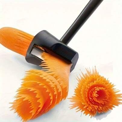 1 Stück Gemüseschneider, Karotten, Rettich, Kartoffel Schneider, Obstschäler, Schnitzwerkzeug, Küchen Gemüseschneider, Schneidewerkzeug, geeignet für Outdoor-Picknick und Camping Lebensmittelzubereitung