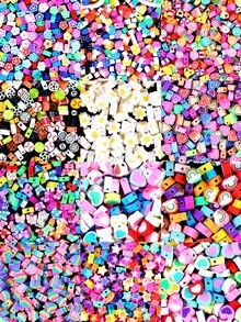 50/100Pcs Polymer Clay Beads, Ball Flower Animal Polymer Clay Beads For Jewelry Making, DIY Bracelet Necklace Earrings Jewelry Making Supplies Accessories - Acrylic Beads - View 1