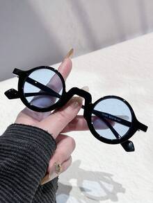 1pc Men's Fashion New Arrival, Universal Retro Punk Style Small Frame Round Shape, Personality Hipster Street Style For Daily Wear, Driving, Party - Multicolor - View 4