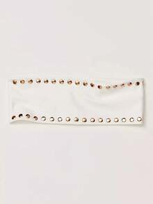 1条时尚朋克风发带，哥特式柔软防滑弹力镂空发带，适合海滩、度假、瑜伽、日常佩戴，百搭 - 彩色 - 查看 6