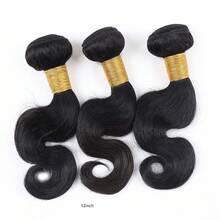 Tóc nối sóng nhẹ tự nhiên màu đen, dành cho nữ, 3 lọn tóc thật, dài 10-30 inch. - Natural Black - Xem 22