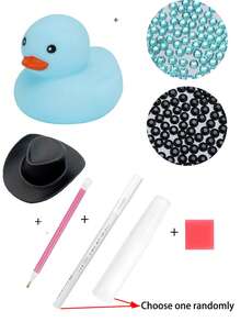 DIY Diamond Tools, Hat, Duck, Car Phone Holder, Decorations, Multicolor Handicrafts, Glue Pens, Handmade Decorations - Sets - View 17