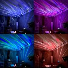 Magical USB Starry Sky LED Projector, Night Lights, Room Decoration, Christmas Remote Control, Colorful Pattern LED Star Lamp L0SC - Crystal Light - View 6