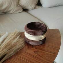 DIY Striped Storage Bowl, Resin Mold, Flower Pot, Plaster Candle Holder, Silicone Mold - Silicone Mold - View 4