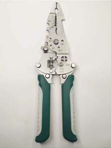 折叠式剥线钳，滑轮式多功能电工剥线钳/绕线钳/压线钳手动工具 - 墨綠色 - 查看 14