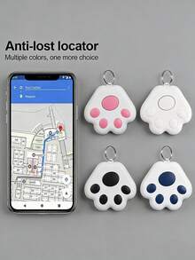 迷你智能GPS追踪器，适用于钥匙、宠物（狗、猫），蓝牙防丢提醒，兼容iOS/安卓系统 - 彩色 - 查看 1