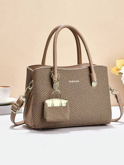 Fashionable Retro One Shoulder Handbag, Multi-Functional Large Capacity Crossbody Bag, Stylish Design, New Fashion Women Small Square Bag Handbag Shoulder Bag Versatile Casual Large Capacity Can Be Shoulder Or Crossbody Bag Suitable For Outings, Travel, Shopping, New Elegant Ladies Tote Shoulder Crossbody Colorblock Bag Versatile Casual Luxury Large Capacity Can Be Shoulder Or Crossbody Bag, Gift For Valentine's Day