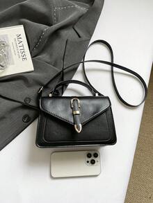 2026年新款极简现代风格，兼具精致优雅、经典考究、百搭时尚的女士斜挎包。 - 黑色 - 查看 5