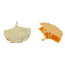 1 chiếc kẹp đánh dấu trang hình lá bạch quả bằng kim loại - Giá đỡ trang sách kiểu cổ điển, quà tặng cho người yêu sách. - SQ1149 - Xem 4