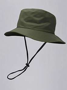 Mũ tai bèo dây rút màu trơn unisex, thích hợp cho hoạt động ngoài trời, du lịch, leo núi, thường ngày, nhẹ nhàng, thời trang, phù hợp mọi lứa tuổi, chống tia UV mùa hè, đi biển, nghỉ lễ. - A - Xem 8