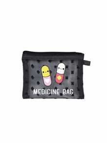 1个迷你便携网状医用包，印有“Medicine”（药品）字样和十字图案，可用作急救包、医疗应急包，适用于户外、居家、旅行、化妆、收纳，是母亲节、生日、浴室收纳、学生宿舍洗漱包的理想礼物，也是送给妻子、家人和朋友的贴心之选。 - 彩色 - 查看 13