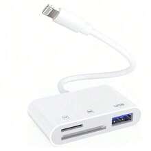 1个三合一SD/TF/USB读卡器适配器，兼容系列，包括 16 Pro Max/16 Pro/16 Plus/16/15/14/13/12/11/XS/XR/8/7/6、S25/S24/S23/S22/S21/S20 Ultra Plus等机型。 - 白色 - 查看 10