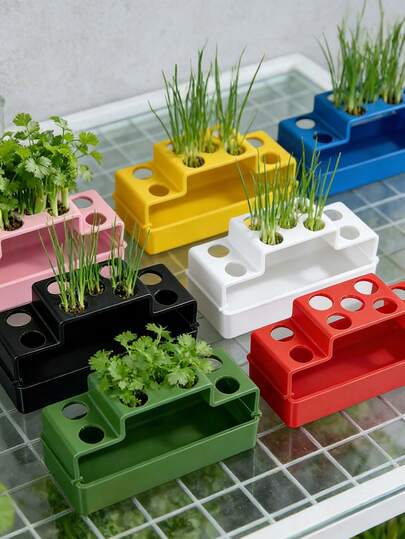 Garlic Planting Equipment, Specially Designed Planting Device For Green Onions, Adopting Hydroponics System, Can Be Repeatedly Grown. Simple To Use At Home, Can Continuously Harvest Without Soil, Suitable For Growing High-Quality Agricultural Products