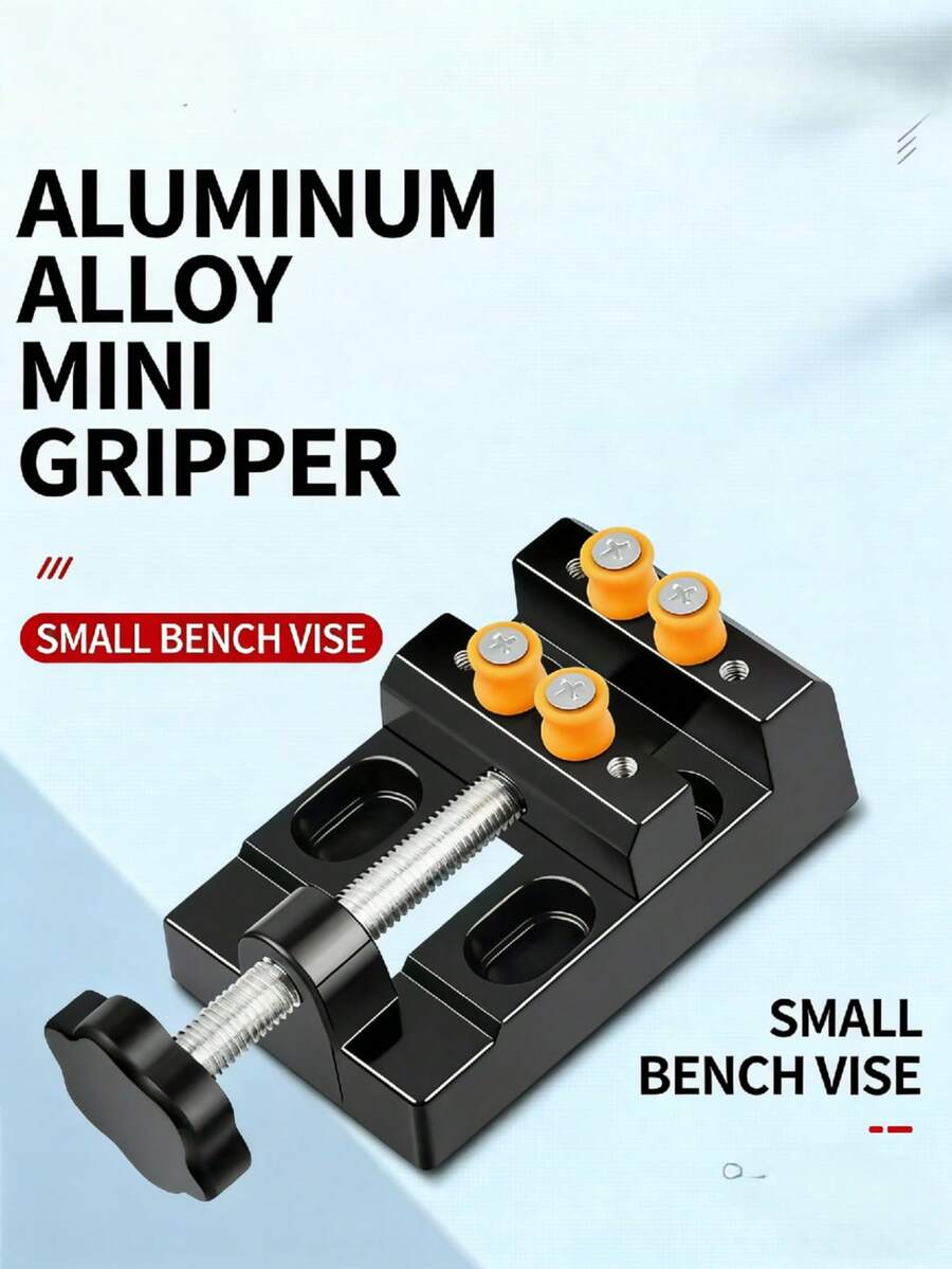 Tornillo de banco rápido de 8 orificios, mini soporte de fijación, tornillo de banco para juguetes para tallar nuez de bodhi y nuez - Multicolor - Ver 1