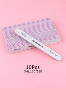 灰白相间指甲锉，直锉，美甲护理工具 - 淺灰色 - 查看 16