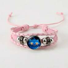 猎魔人女巫集会手链，时间宝石手链，粉色和黑色时尚百搭腕带 - 彩色 - 查看 10