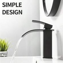 Waterfall Basin Faucet Hot & Cold Short Design Cost-Effective Bathroom Fixture - Multicolor - View 5