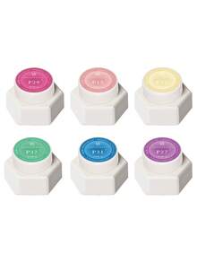 FRESCOBALDI 6 Colors High Saturation Semi-Solid Gel Nail Polish, Suitable For Nail Salons And DIY Use All Season - 彩色 - 查看 8