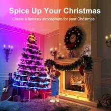 1 pieza Tira de luz LED inteligente de 1m-20m con control remoto de 24 teclas - Alimentada por USB, cambia de color, adecuada para dormitorio, sala de estar, sala de juegos, banda, fiesta y decoración de eventos - Incluye control remoto y función de temporizador - Tira de luz - Ver 4