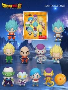 Officially Licensed Blind Box Anime Figure Keychain Gohan Krillin Frieza Piccolo Bulma Golden Frieza 1 Star Backpack Decor Gift 1Pc Toei Animation - Multicolor - View 1