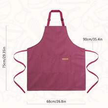 2 Pack Cooking Aprons Adjustable Bib Apron For Women With 2 Pockets, Kitchen Restaurant Men Chefs Aprons - Let's Learn - View 5