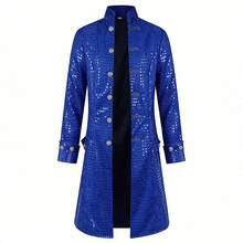 Men Accessory Sets - 260129 Black Sequined Jacket - View 2