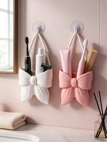 Butterfly Toothbrush Holder, Soft Morning Light Bathroom Decor, Girlfriend Gift, Women's Winter Gift (Hanging Rope Can Be DIY Replaced) - Multicolor - View 8