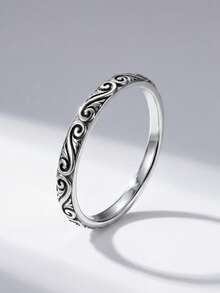 1枚宠物爪心形订婚戒指，经典马眼形单钻戒指，隐藏式光环结婚戒指，精致求婚戒指，送给女友的女士珠宝 - 銀色 - 查看 9