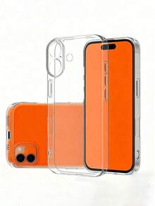 Ốp lưng điện thoại chống rơi dày dặn, trong suốt, tối giản, tương thích với Apple 17/17 Air/17 Pro/17 Pro Max/16 Pro Max/16/16 Pro/16 Plus/16E/15/15 Plus/15 Pro/15 Pro Max/11/12/13/14 Pro Max/XS/XR/11 Pro/11 Pro Max/12 Pro/12 Pro Max/13 Pro/13 Pro Max/7 Plus/14 Pro/14 Pro Max/14 Plus/7 Plus/8 Plus/8/SE2/13 Mini/12 Mini Soft Case - Trong sáng - Xem 6