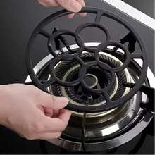 1个重型铸铁炉架，防滑稳固底座，耐用金属设计，铸铁材质，厨房炉灶架式烹饪工具，通用锅架，适用于燃气灶、电炉、电磁炉，也适用于煤炉，小锅防滑厨房配件 - 查看 13