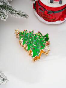 1pcsThe New European And American Christmas Tree Hair Clips Are Suitable For Wearing During Festivals. They Are Cute And Sweet, Making Them Perfect Party Gifts. - Multicolor - View 3